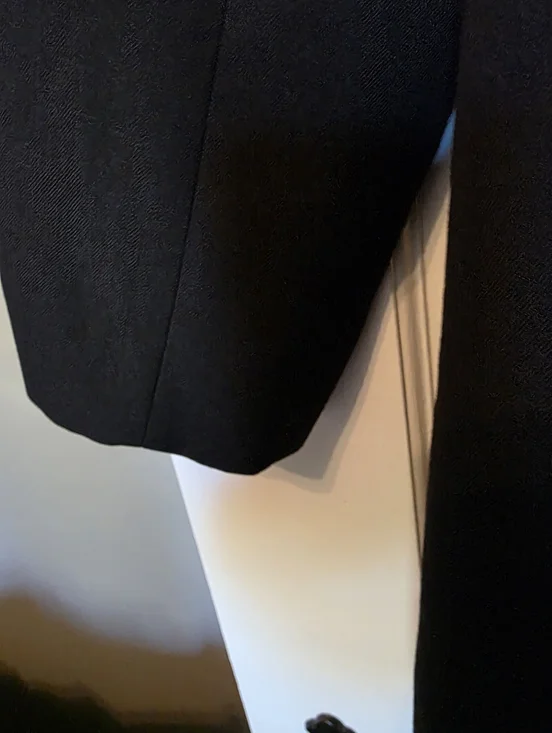 ZARA Black Short Masculine Twill Coat Jacket 0518/164 Small - Picture 5 of 8